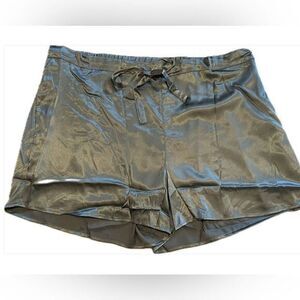 Sexy Women's‎ Alexander Del ROSSA Satin Lounge Shorts Jade Green